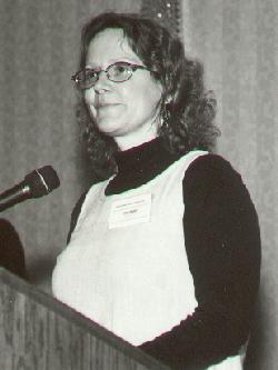 Jessie Thompson Eustice speaks at the conference